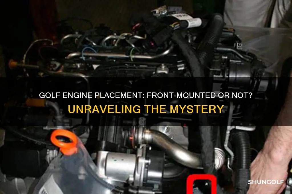 is the engine in the front on a golf