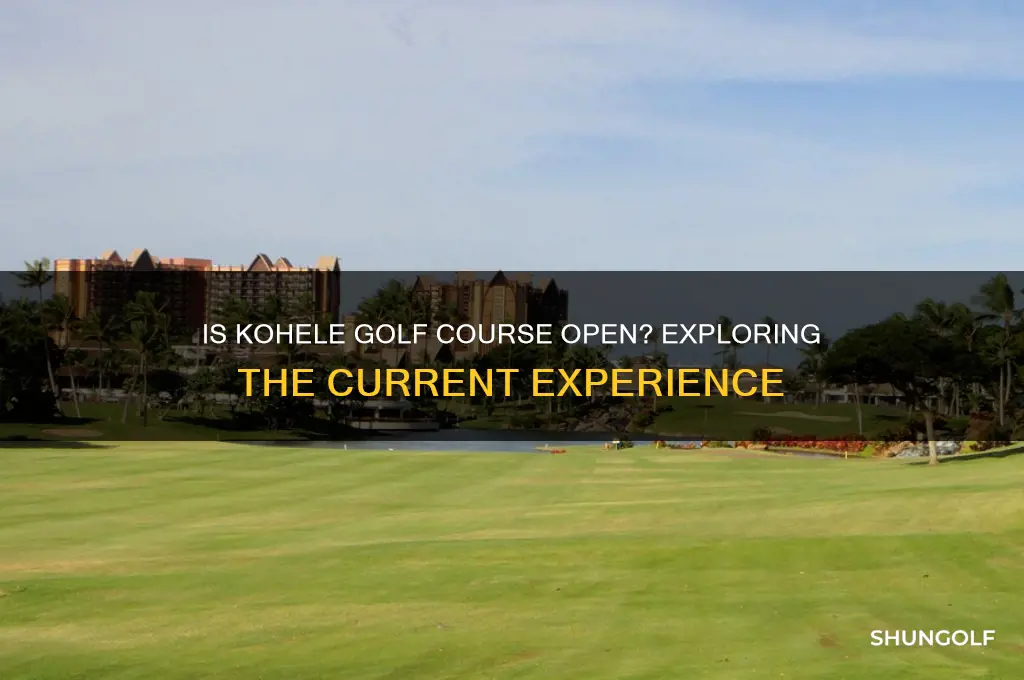 is the experience at kohele golf course open