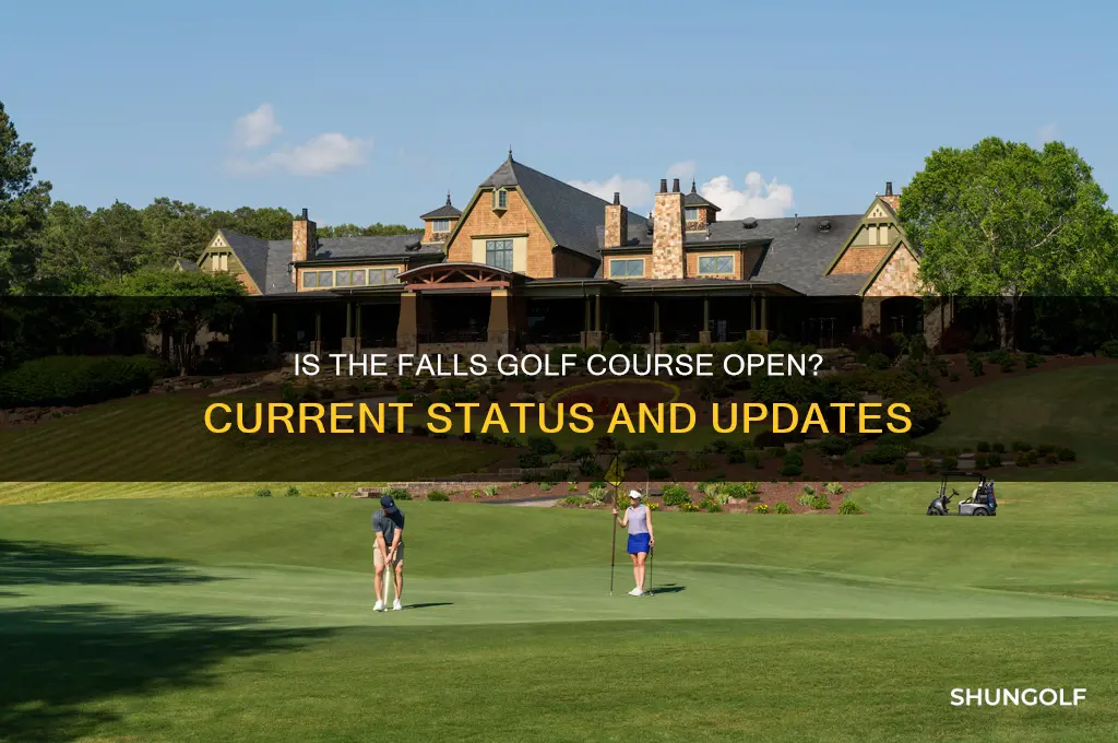 is the falls golf course open