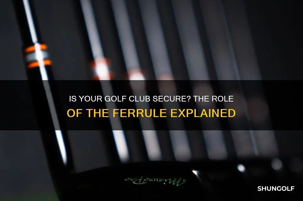 is the ferrule holding golf head on