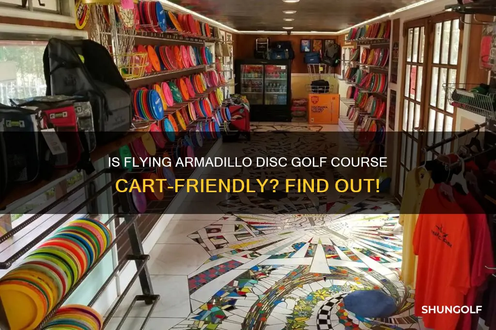 is the flying armadillo disc golf course cart friendly