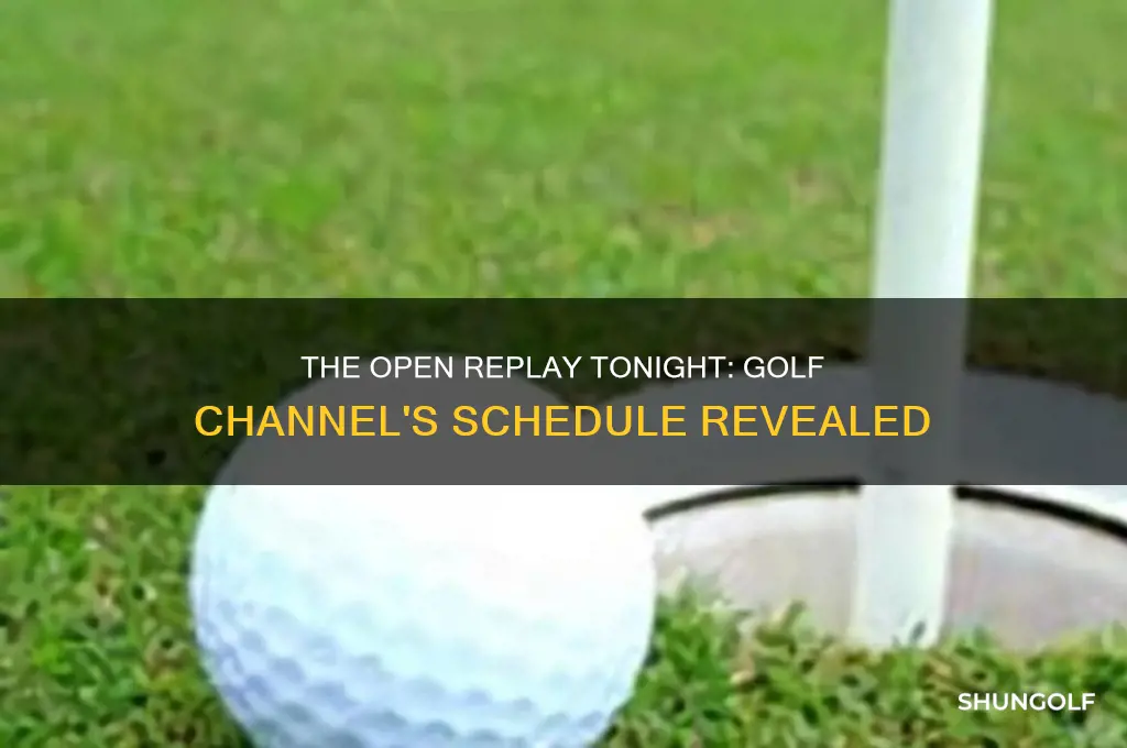 is the golf channel showing the open replay tonight
