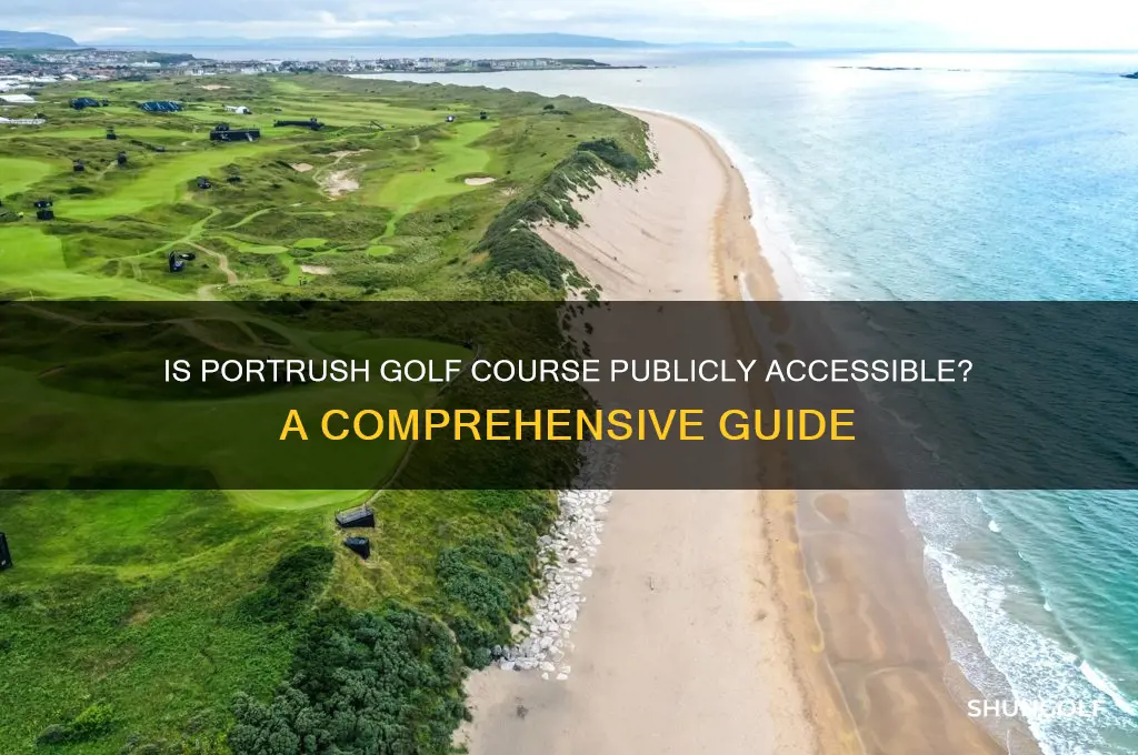 is the golf course portrush an public