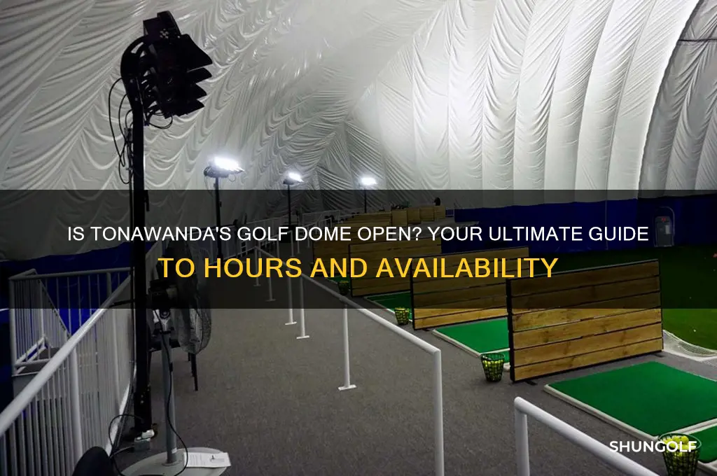 is the golf dome in tonawanda open