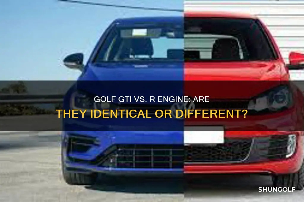 is the golf gti and r engine the same