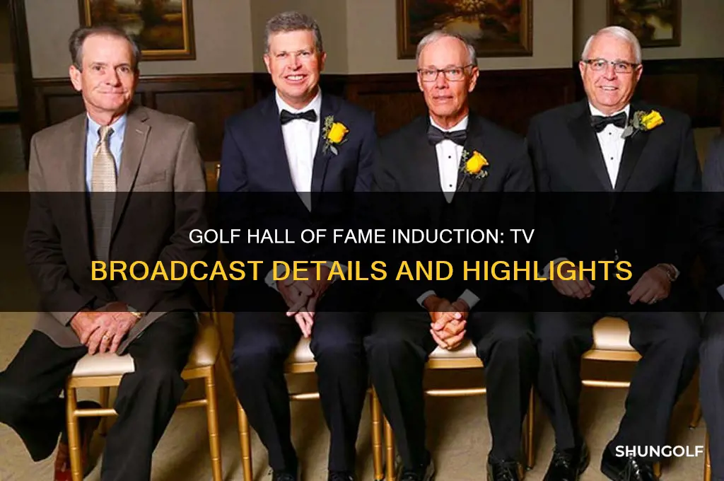 is the golf hall of fame induction on tv