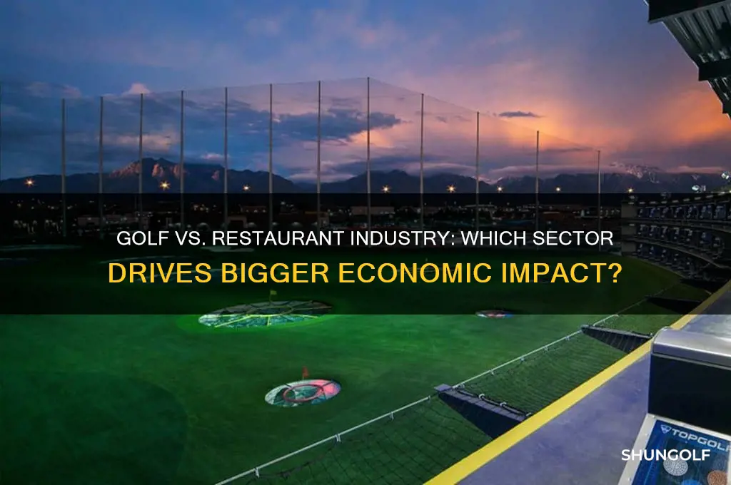is the golf industry bigger than the resutuarant industry