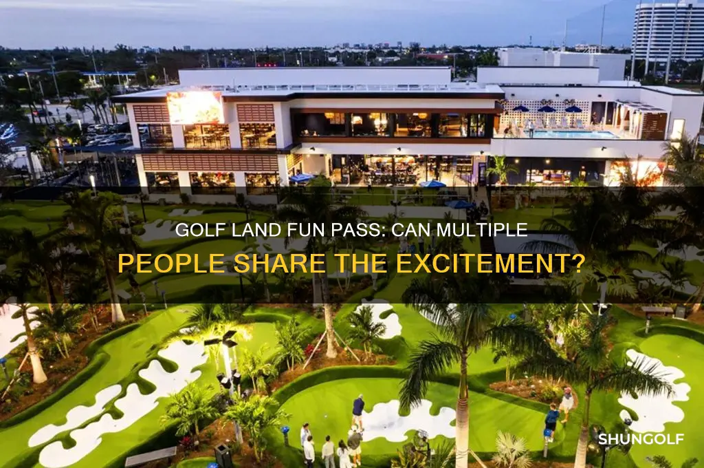 is the golf land fun pass for multiple people