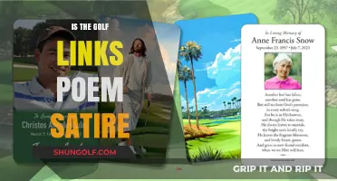 Golf Links Poem: Satirical or Sincere?
