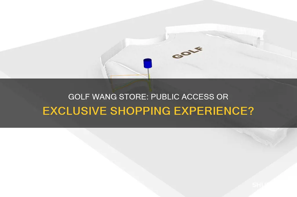 is the golf wang store open to the public