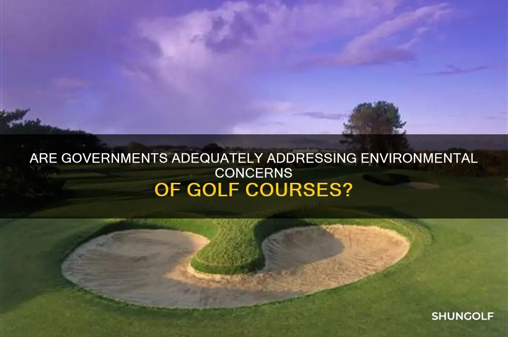 is the government doing enough about golf courses