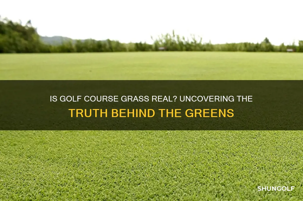 is the grass on golf courses real