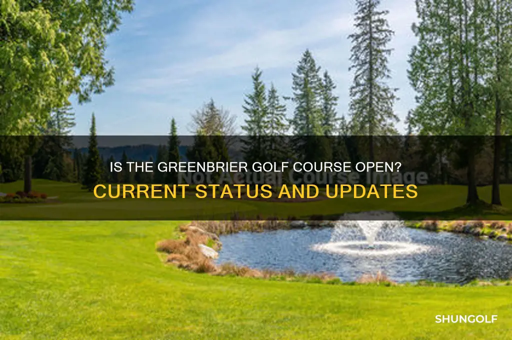 is the greenbrier golf course open