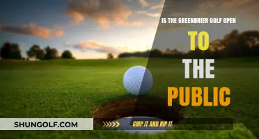 Is The Greenbrier Golf Course Open for Public Play?