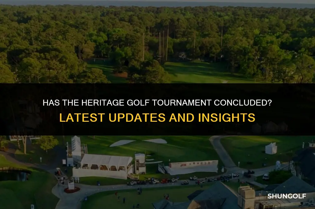 is the heritage golf tournament over