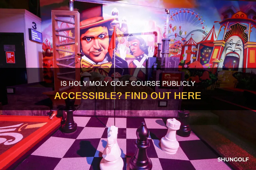 is the holy moly golf course open to the public