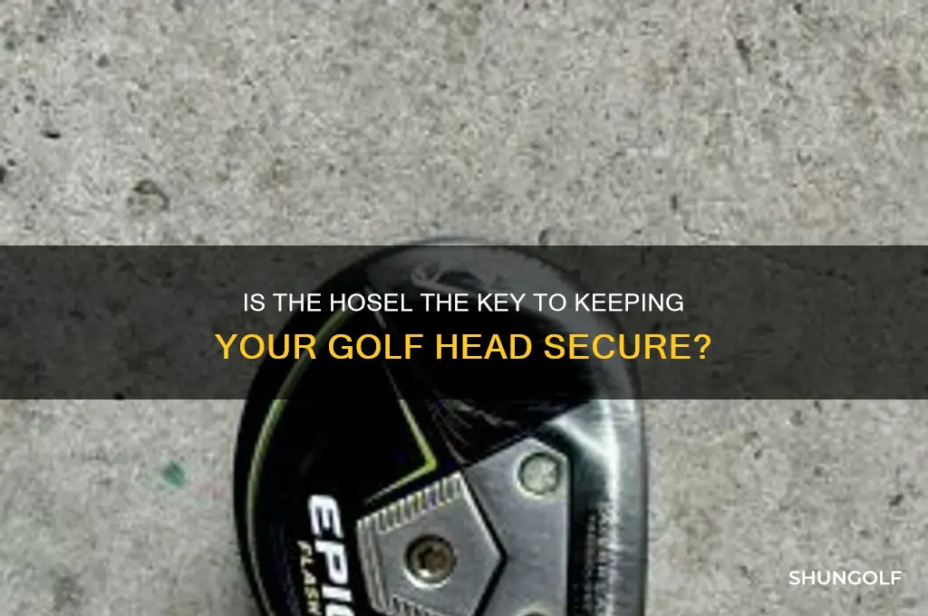 is the hosel holding golf head on