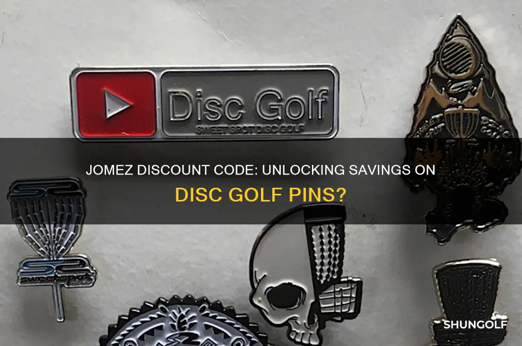 is the jomez discount code for dis golf pins