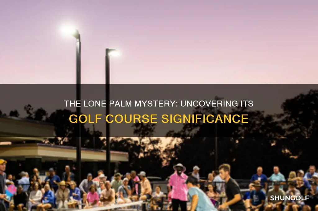 is the lone palm on the golf course