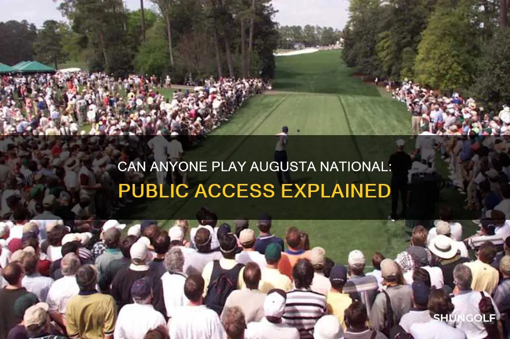 is the masters golf course open to the public