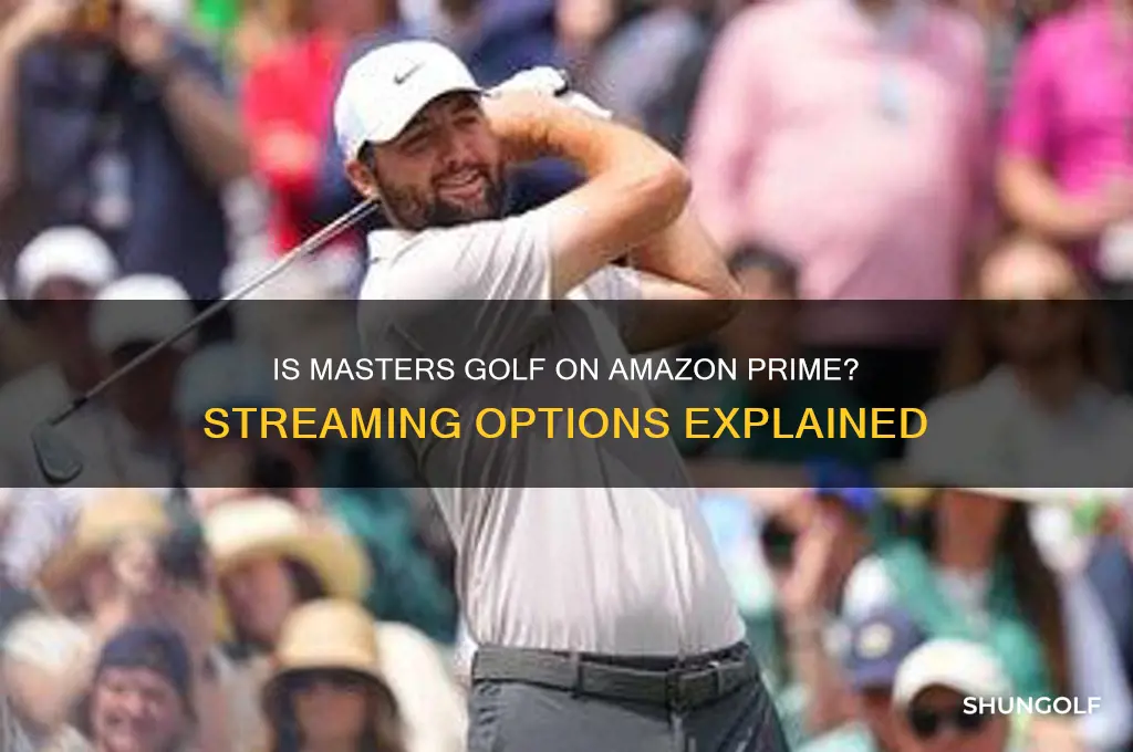 is the masters golf on amazon prime
