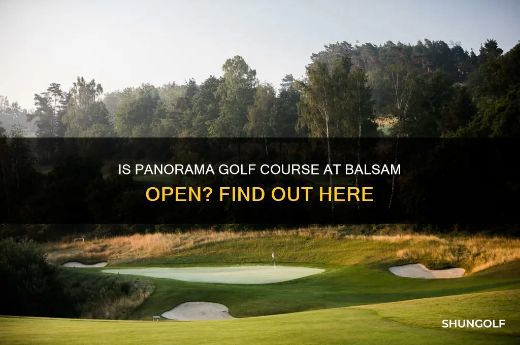 is the panorama golf course at the balsam open