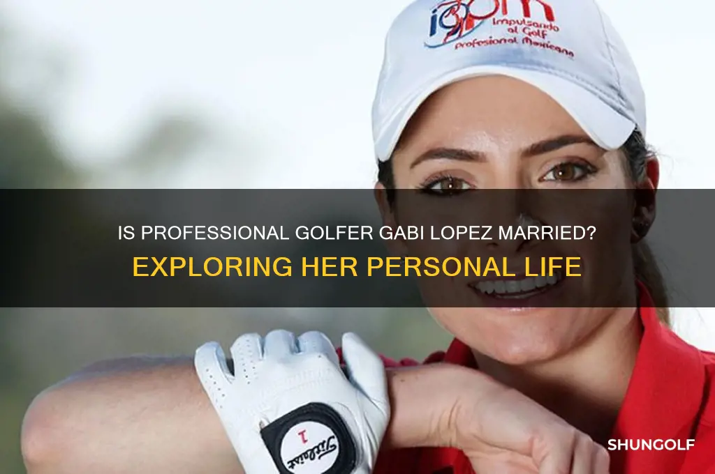 is the professional golfer gabi lopez married