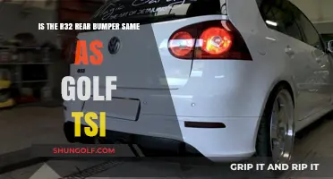 R32 vs Golf TSI: Are Rear Bumpers Interchangeable?