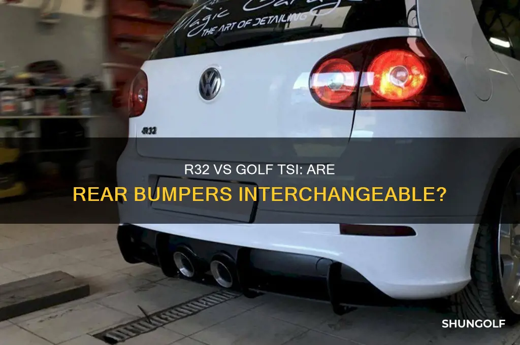 is the r32 rear bumper same as golf tsi