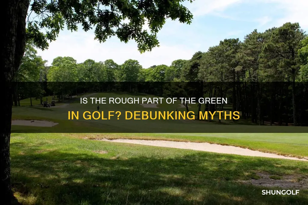 is the rough considered part of the green in golf