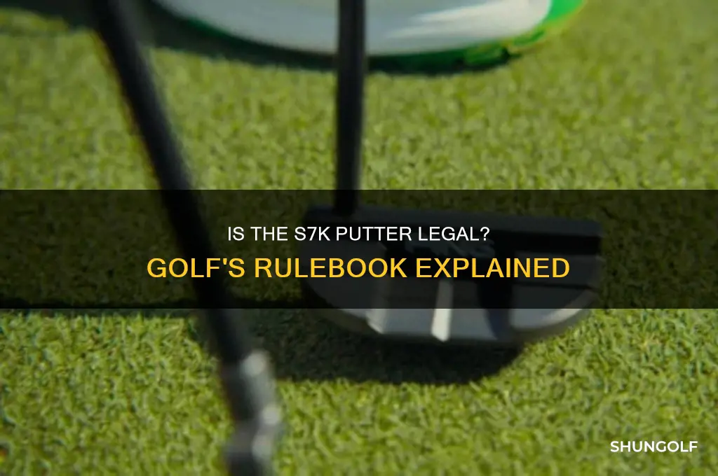 is the s7k putter legal in golf