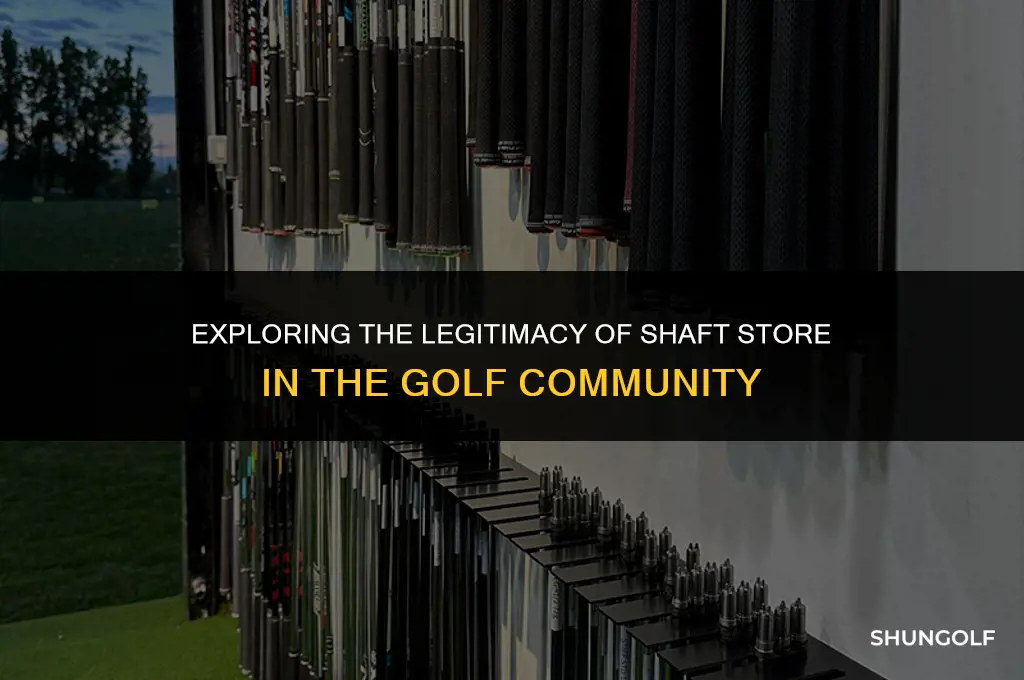 is the shaft store legit golf