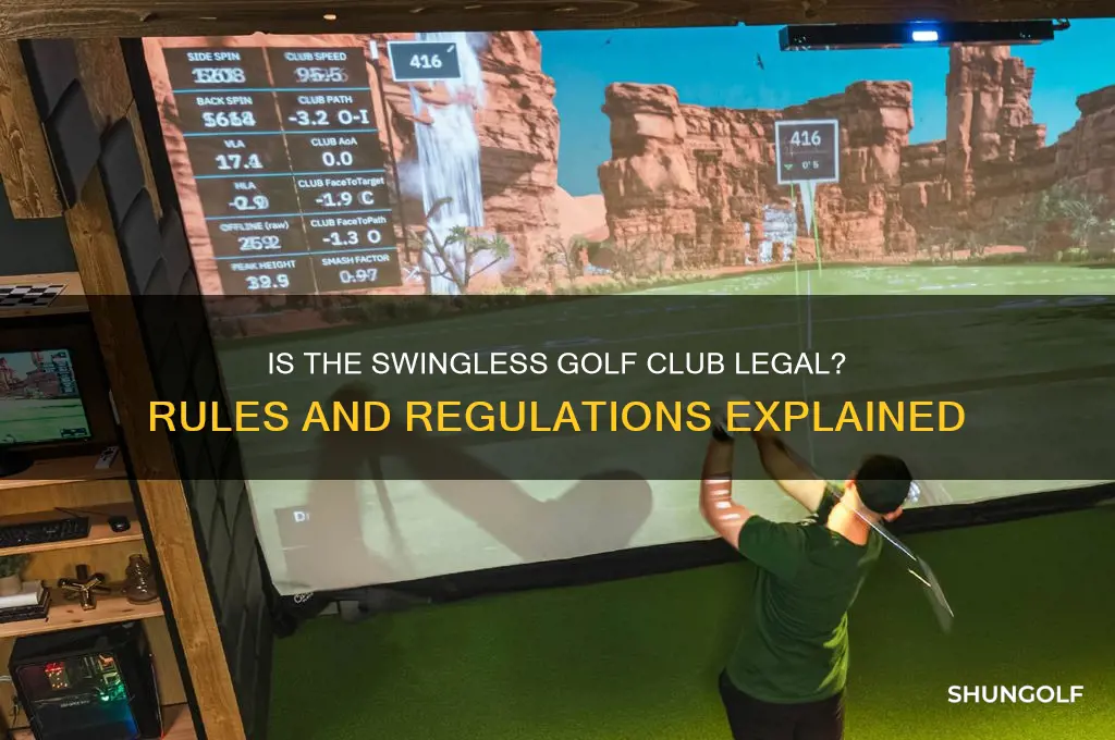 is the swingless golf club legal