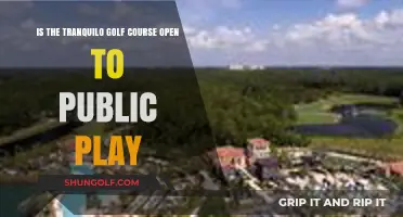 Is Tranquilo Golf Course Open for Public Play?