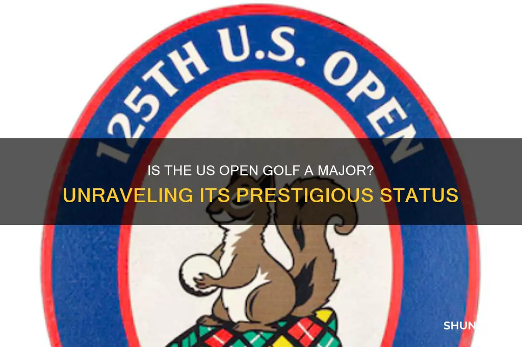 is the us open golf a major