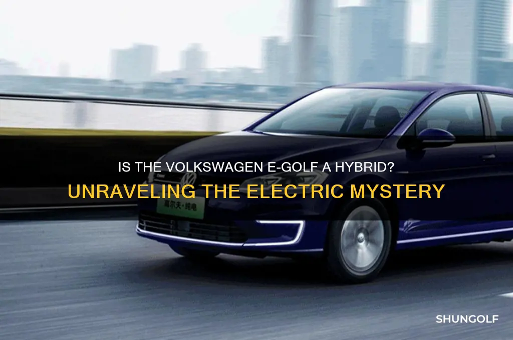 is the volkswagen e golf a hybrid