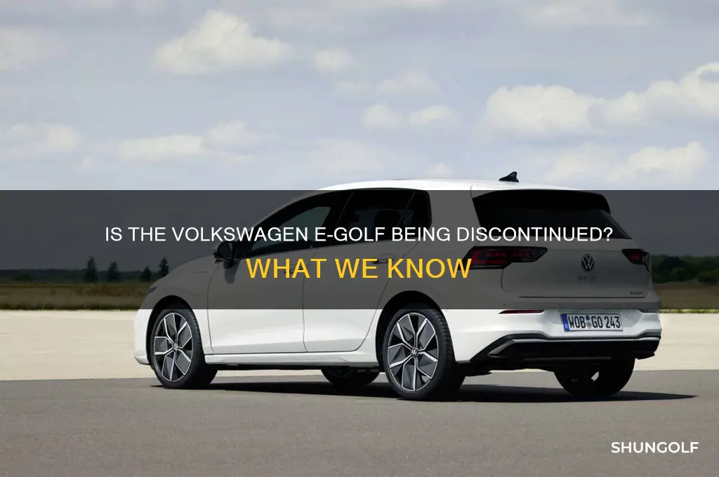 is the volkswagen e golf being discontinued