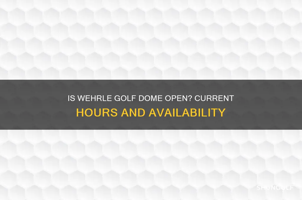 is the wehrle golf dome open