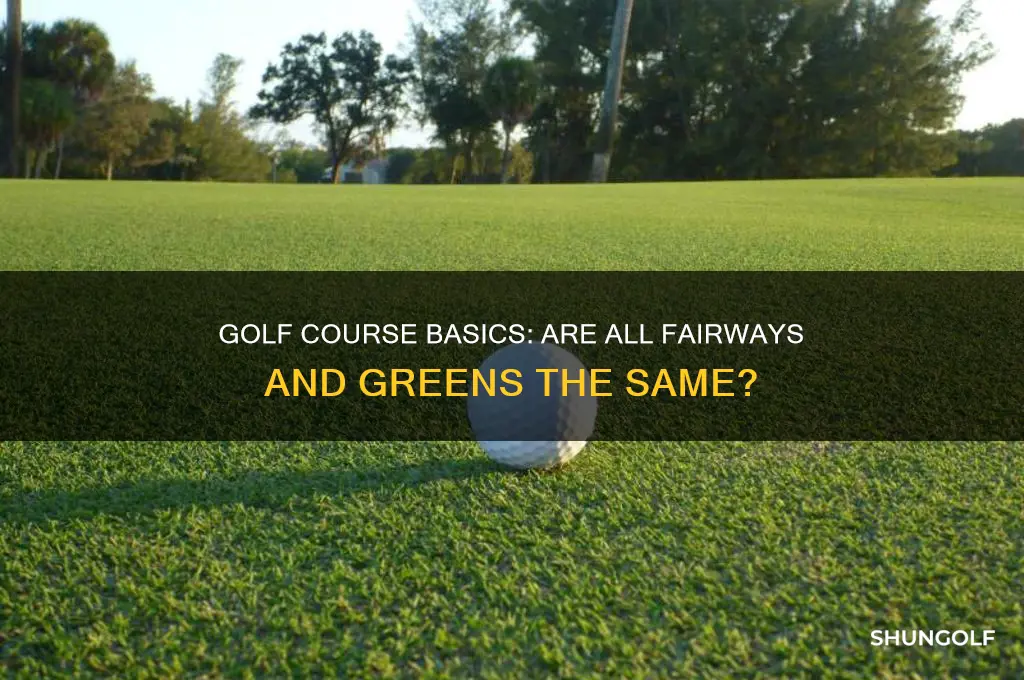 is the whole golf ciurse called greens