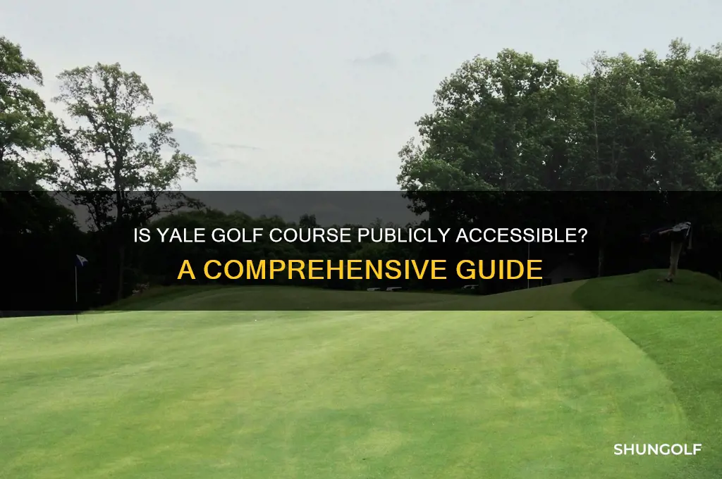 is the yale golf course open to the public
