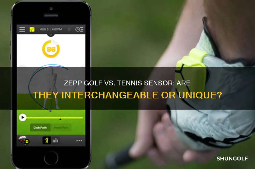is the zepp golf and tennis sensor the same