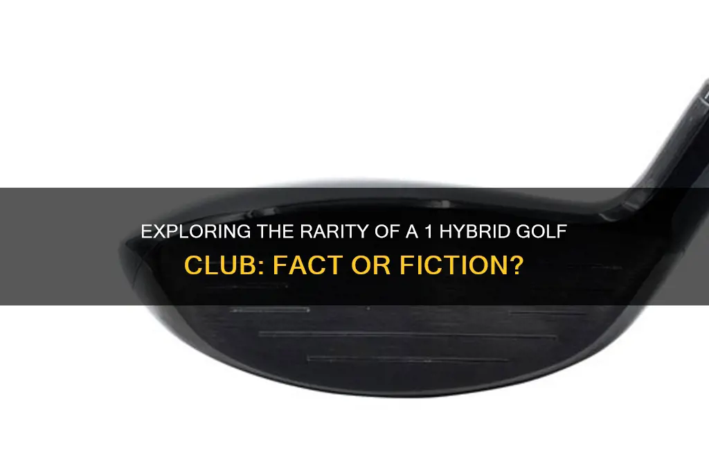 is there a 1 hybrid golf club
