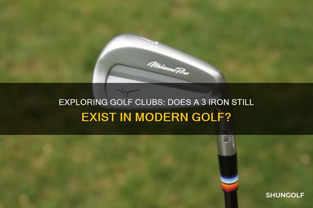 is there a 3 iron in golf