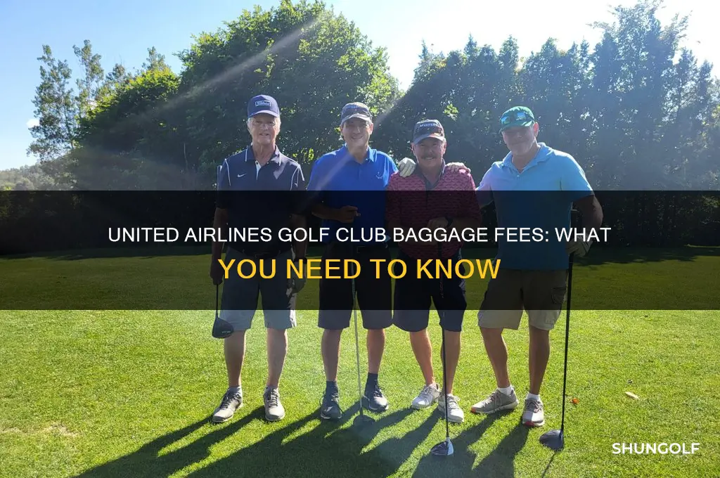 is there a bag fee for united golf clubs