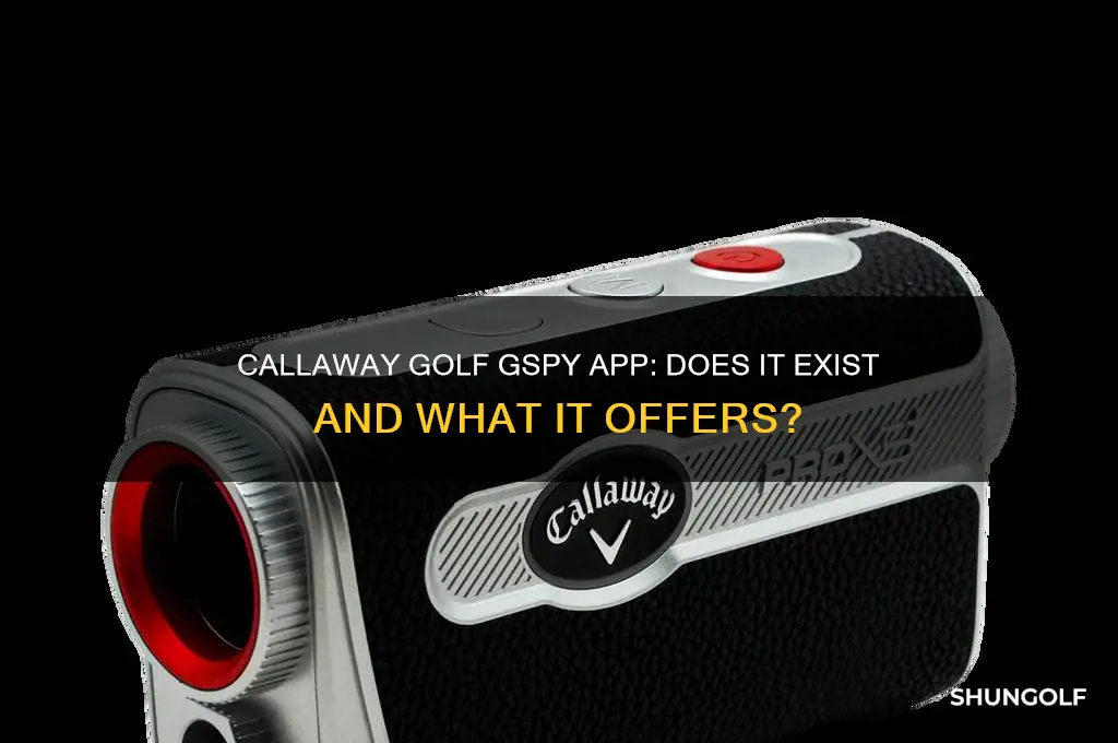 is there a callaway golf gspy app