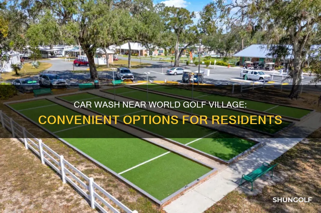 is there a car wash in world golf village