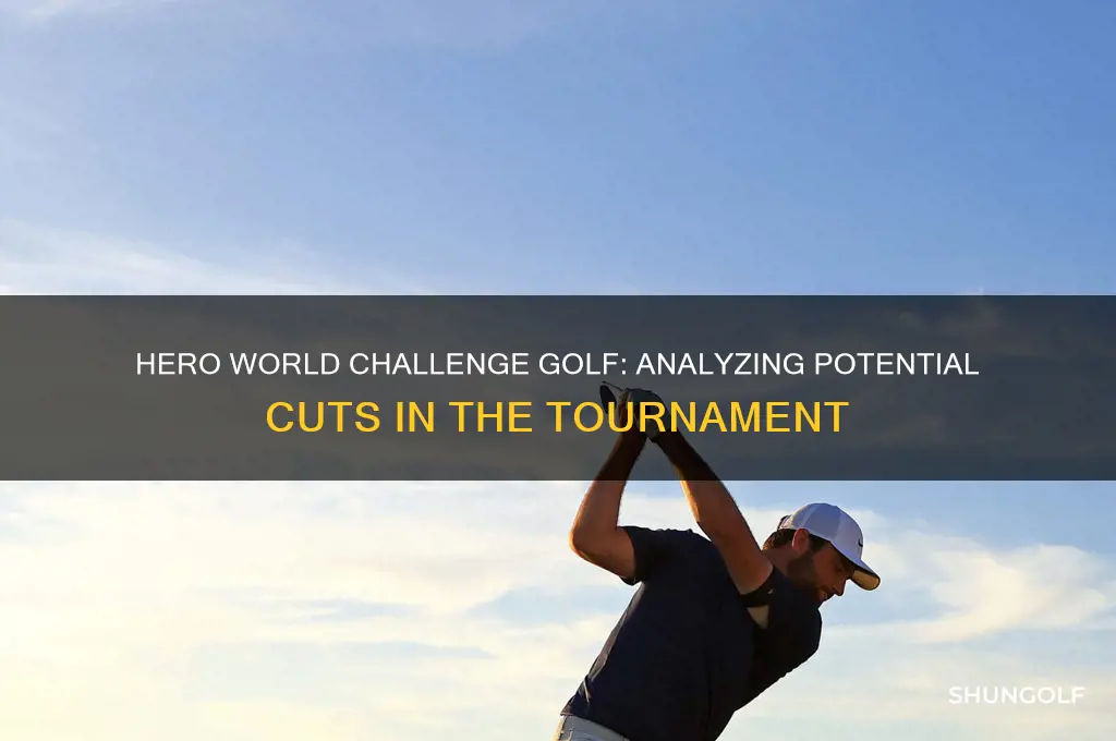 is there a cut in hero world challenge golf