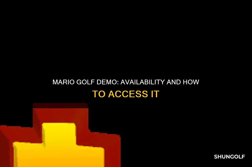 is there a demo for mario golf
