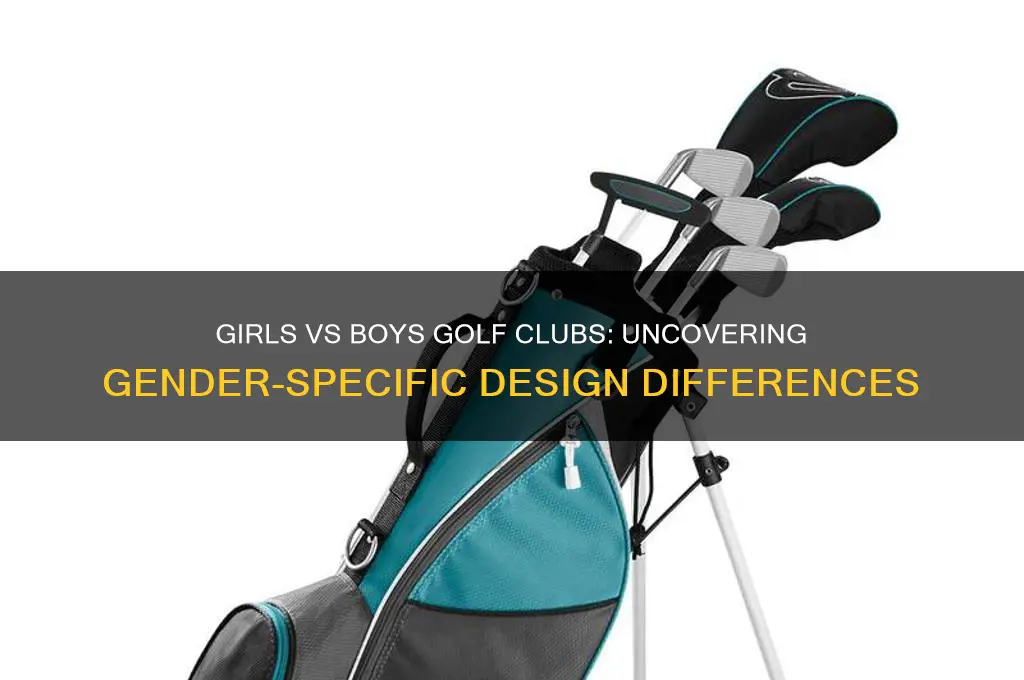 is there a difference between girls and boys golf clubs