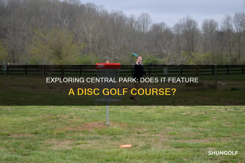 is there a disc golf course in central park